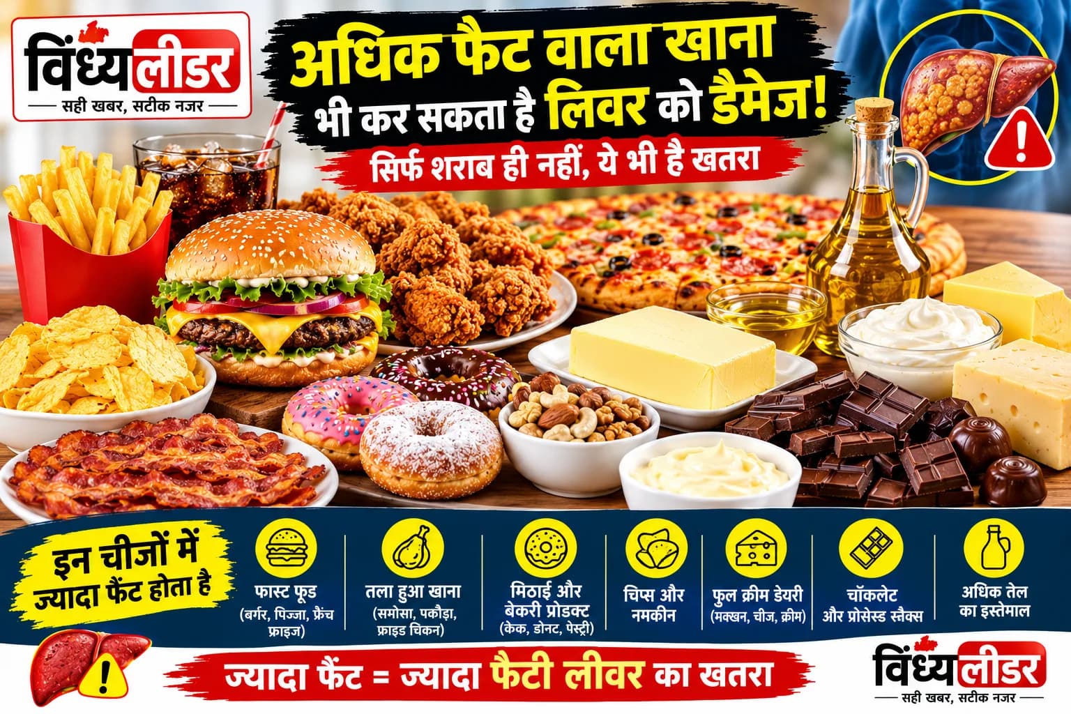 शराब से भी ज्यादा जहरीली ये चीजें लिवर के उड़ा देंगी चिथड़े , फिर भी लोग मजे से खा रहे हैं !