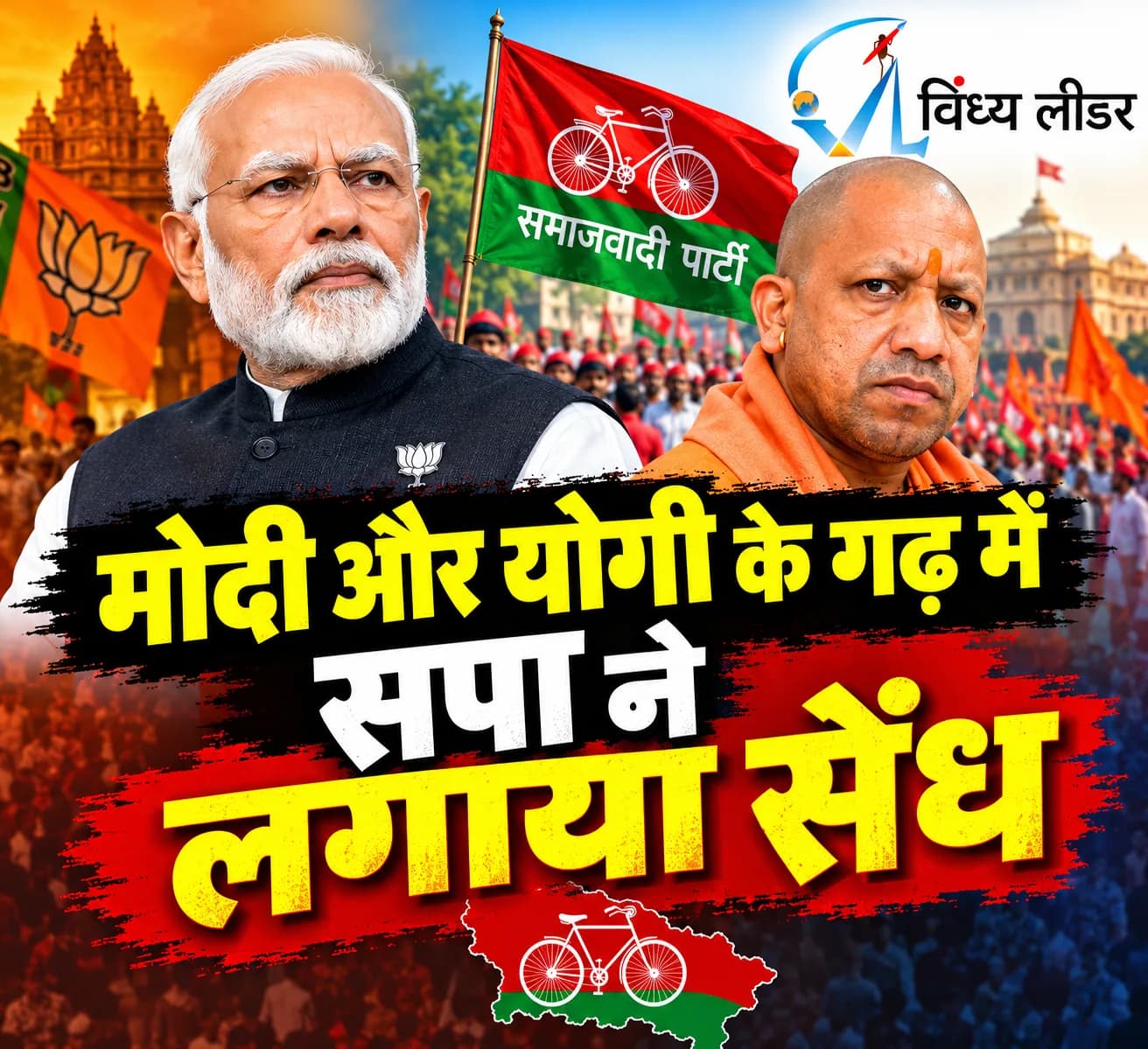 प्रदेश में शिक्षक व स्नातक सीट पर हो रहे एमएलसी के चुनाव में मोदी और योगी गढ़ में सपा ने लगाया सेंध चार सीटों पर किया कब्जा